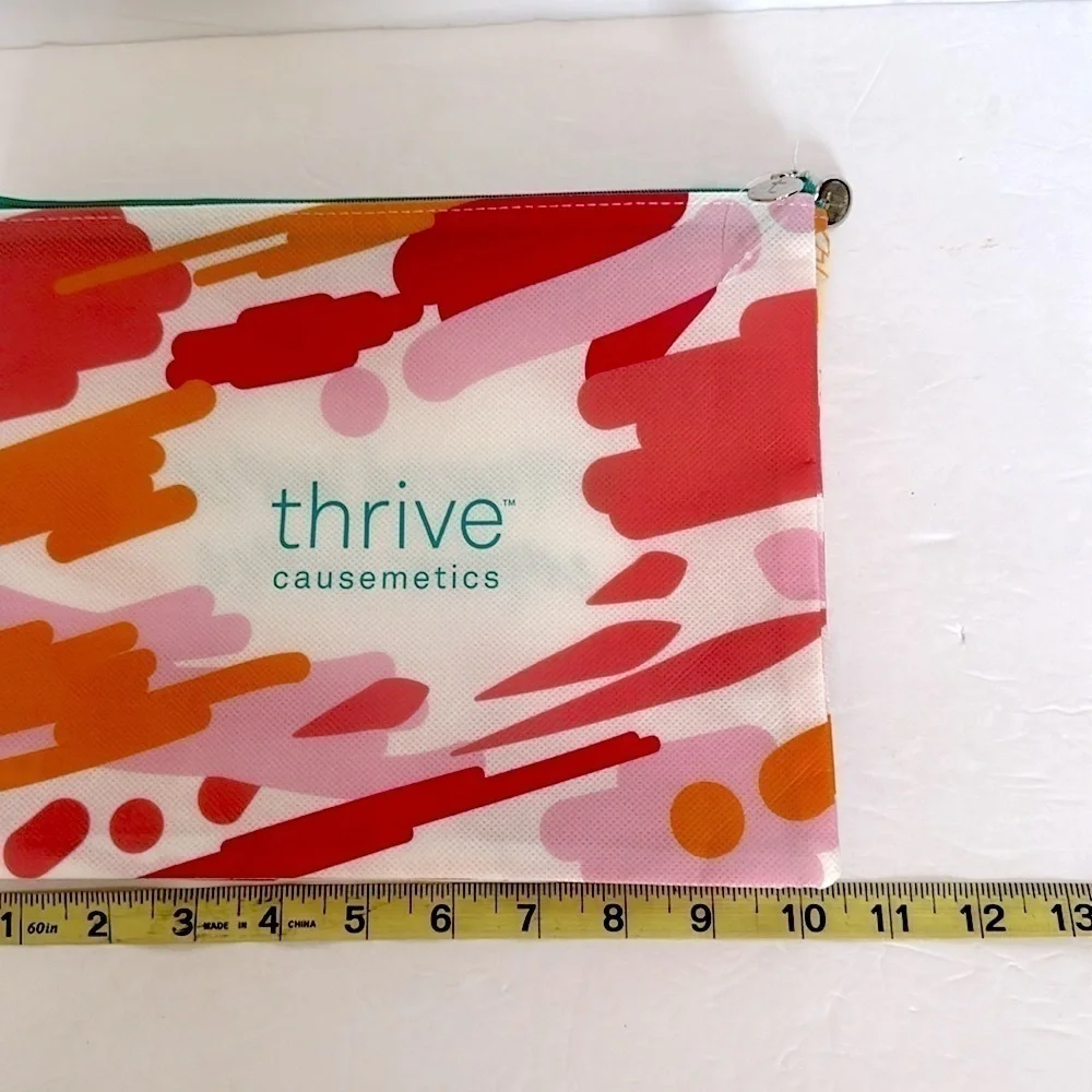 New Thrive Causemetics Cosmetic Makeup Bags Lot of 4 Inspirational Messages